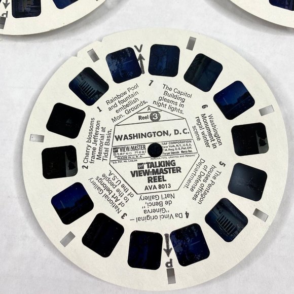 Talking View-Master Washington DC 3 Reel Set Vintage USA Capital Travel Vintage - Picture 11 of 12